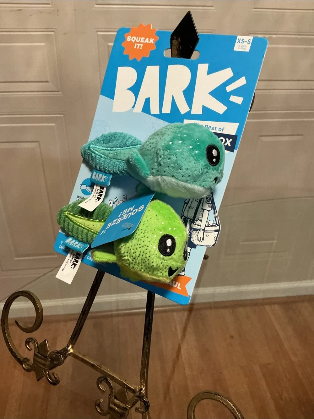 Bark Box Best of Bark TAD & PAUL Tadpoles Frogs Squeaky Dog Toy